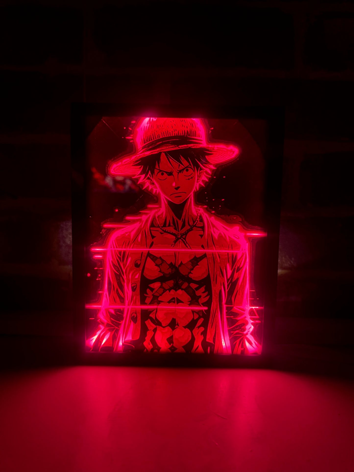 LUFFY ONE PIECE | NEON FRAME