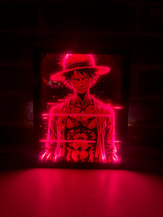 LUFFY ONE PIECE | NEON FRAME