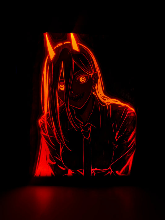 POWER - CHAINSAW MAN | NEON FRAME