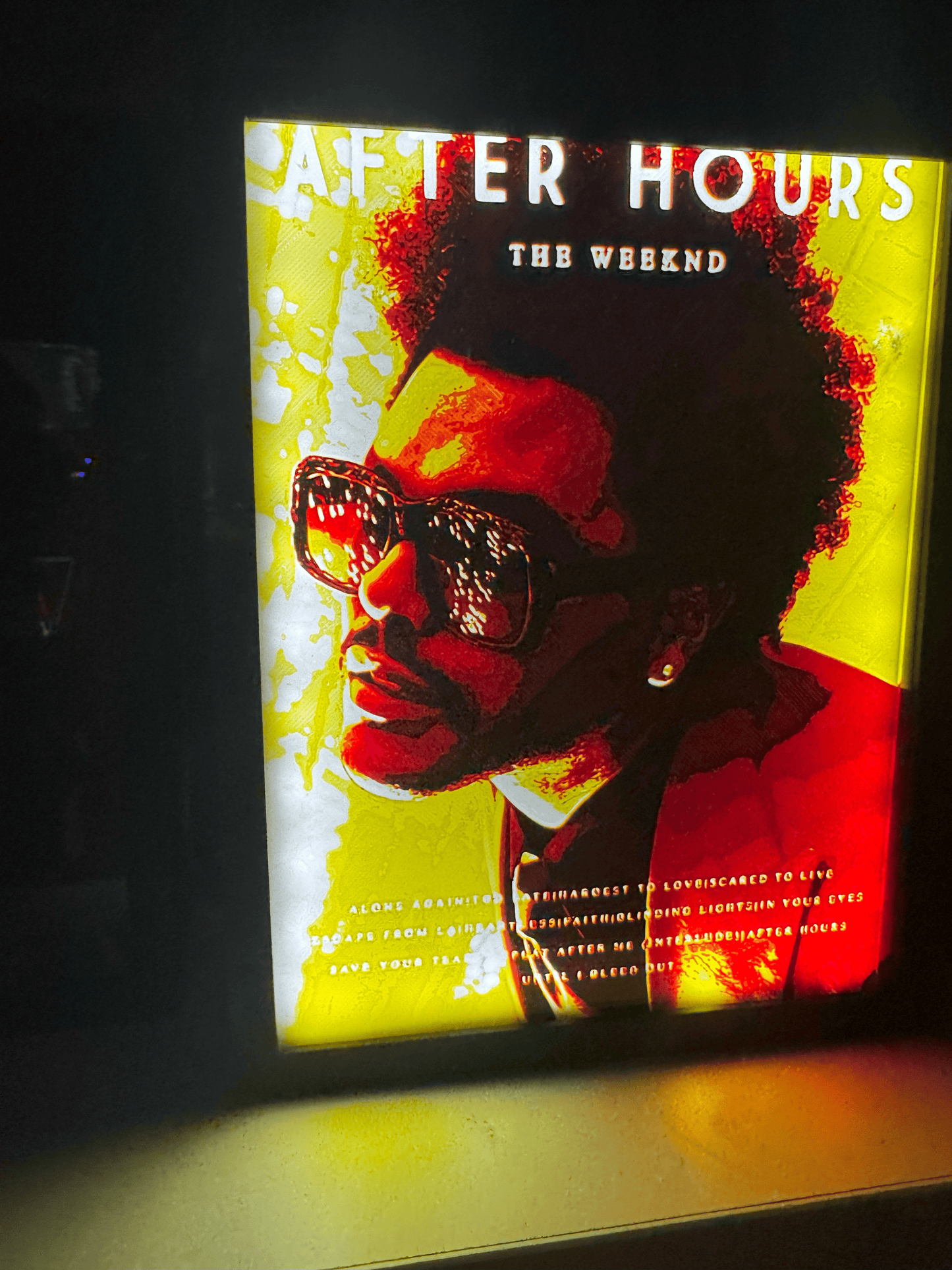 THE WEEKND / LED FRAME