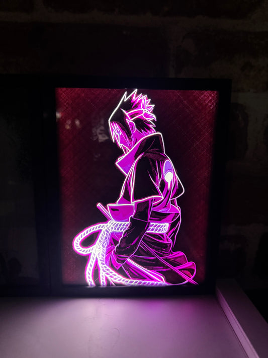 SASUKE - NARUTO | NEON FRAME