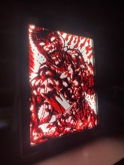 GUTS IN PAIN - BERSERK | NEON FRAME